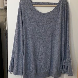 Gray Sweater Blouse